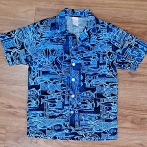 Boy's aloha shirt excellent condition size 7 fish design